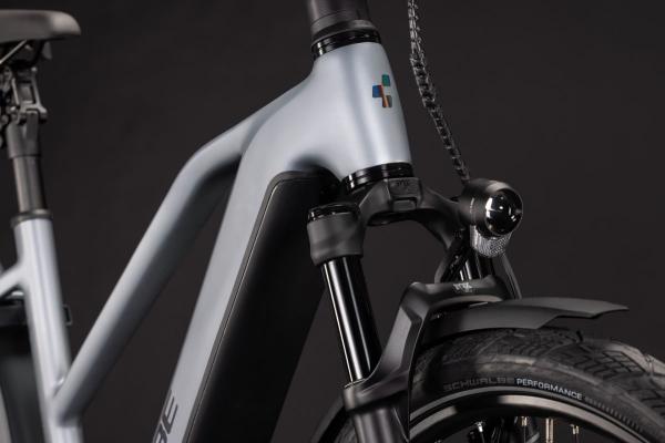 Cube Kathmandu Hybrid EXC 800 slategrey'n'chrome Gr&ouml;&szlig;e: Trapeze 54 cm Produktbild 5