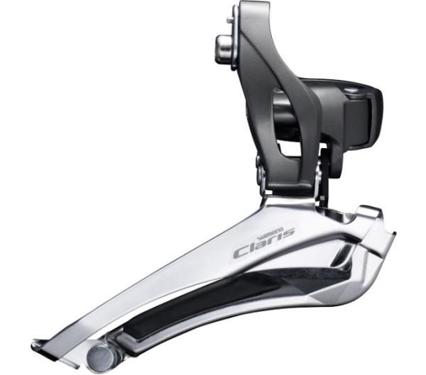 SHIMANO Umwerfer CLARIS FD-R2000 8-fach Schelle hoch 34,9 mm, mit Adapter 31,8/28,6 mm