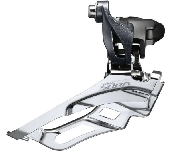 SHIMANO Umwerfer SORA FD-R3030 9-fach Schelle 34,9 mm, mit Adapter 31,8/28,6 mm