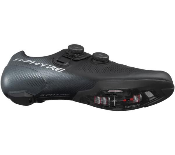 SHIMANO SHIMANO Fahrradschuhe RC903 Damen/Herren Road SPD-SL Gr&ouml;&szlig;e 47 Schwarz Produktbild 3