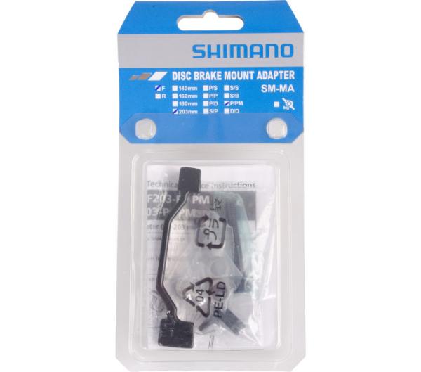 SHIMANO Scheibenbremsadapter Vorne o. hinten PM PM (180 mm) 203 mm Produktbild 1