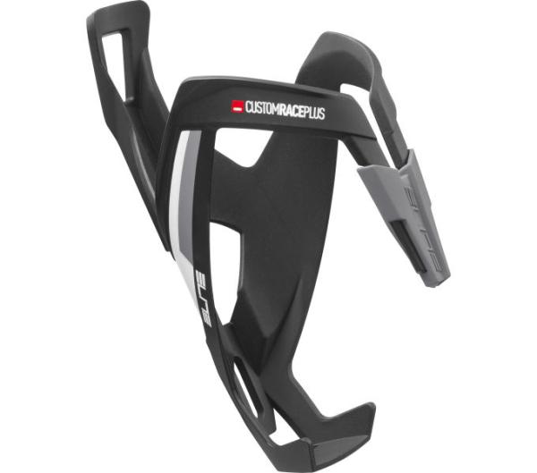 ELITE ELITE Flaschenhalter Custom Race Plus Schwarz/Weiß Matt, ohne Beschichtung