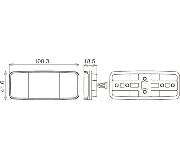 CATEYE CATEYE Reflektoren R&uuml;ckstrahler RR-395 BTR Produktbild 1