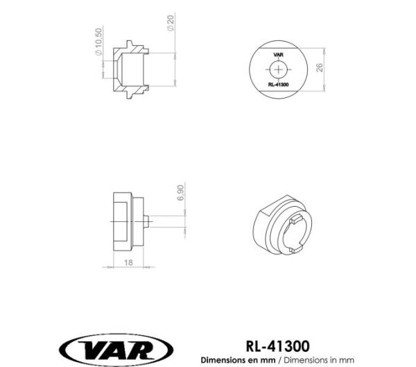 VAR Freilaufk&ouml;rperabzieher RL-41300 f&uuml;r Suntour, Sachs Aris, Maillard 700 Produktbild 1