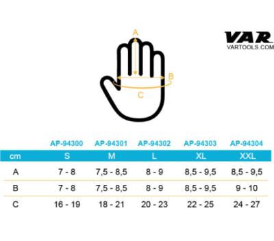 VAR Mechaniker-Handschuhe AP-9430x XL Produktbild 2