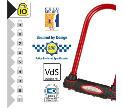 Master Lock Bügelschloss 8195 Rot 13 mm x 210 mm x 110 mm Schlüssel Produktbild 2