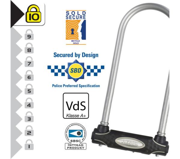 Master Lock B&uuml;gelschloss 8195LW Grau 13 mm x 280 mm x 110 mm Schl&uuml;ssel Produktbild 2