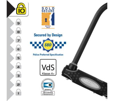 Master Lock Bügelschloss 8195 Schwarz 13 mm x 210 mm x 110 mm Schlüssel Produktbild 2