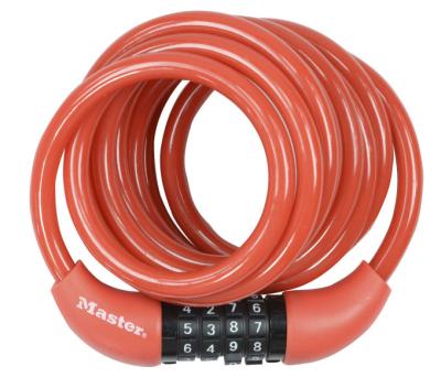 Master Lock Kabelschloss 8221 4er Pack 8 mm x 1800 mm Zahlenkombination einstellbar Produktbild 3