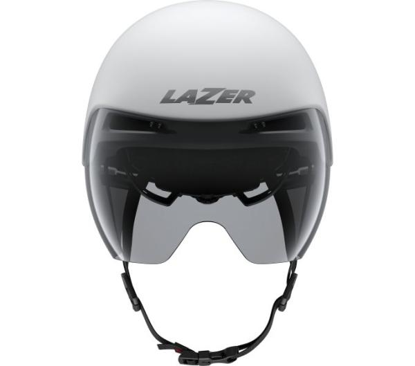 LAZER LAZER Helm Volante KinetiCore Triathlon/Zeitfahren Matte White Silver (M) 55-59 Produktbild 1