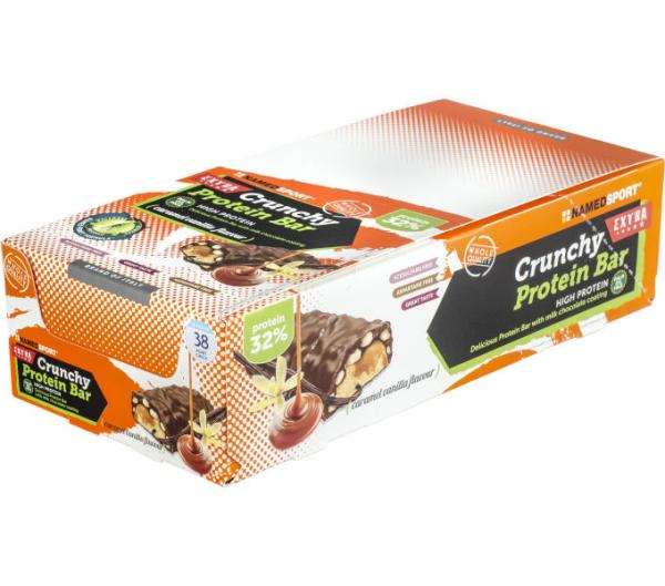 NAMEDSPORT NAMEDSPORT Proteinriegel CRUNCHY PROTEIN BAR Karamell Vanille 24 x 40 g Produktbild 1