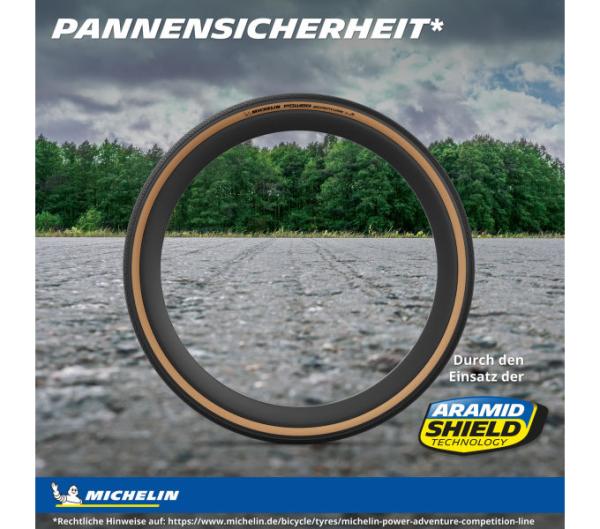 Michelin MICHELIN FALTREIFEN POWER ADVENTURE COMPETITION LINE GUM-X 30-622 Schwarz TS TLR Produktbild 4