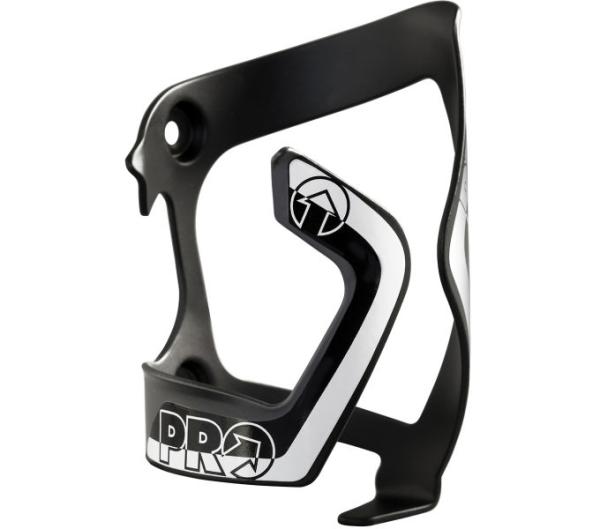PRO Flaschenhalter Aluminium Seite Schwarz/Weiß Einschub links