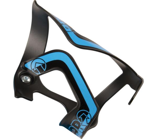 PRO Flaschenhalter Aluminium Seite Schwarz/Blau Einschub links Produktbild 1