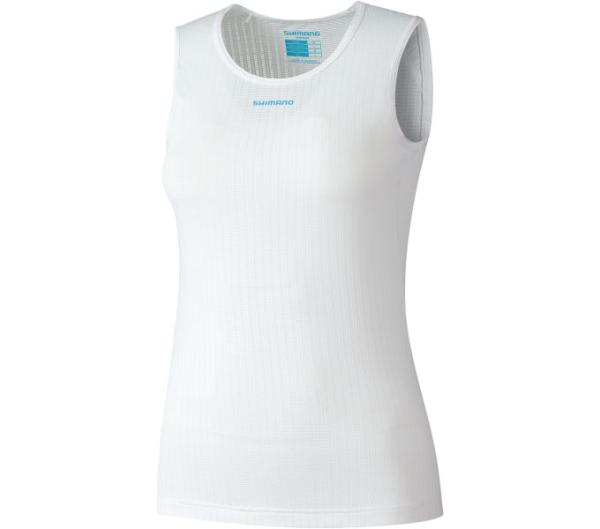 SHIMANO W's VERTEX MESH Sleeveless Baselayer White S