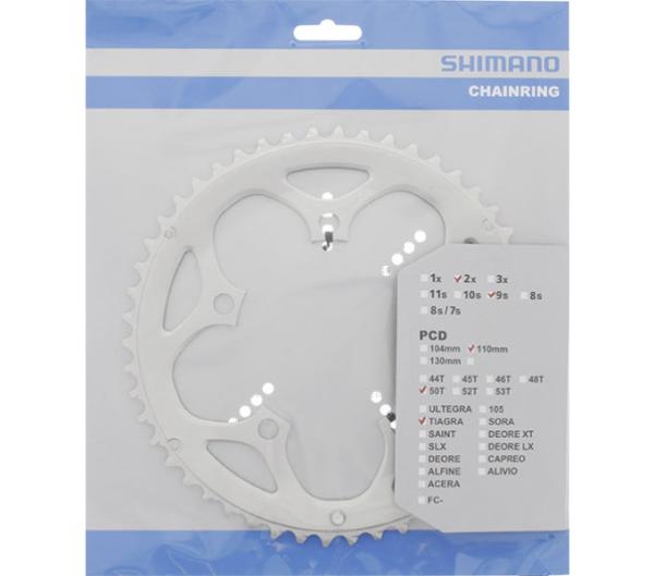 SHIMANO Kettenblatt TIAGRA FC-4550 50 Zähne Silber