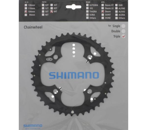 SHIMANO Kettenblatt DEORE FC-M531, FC-M532, FC-M533, FC-M542 44 Zähne