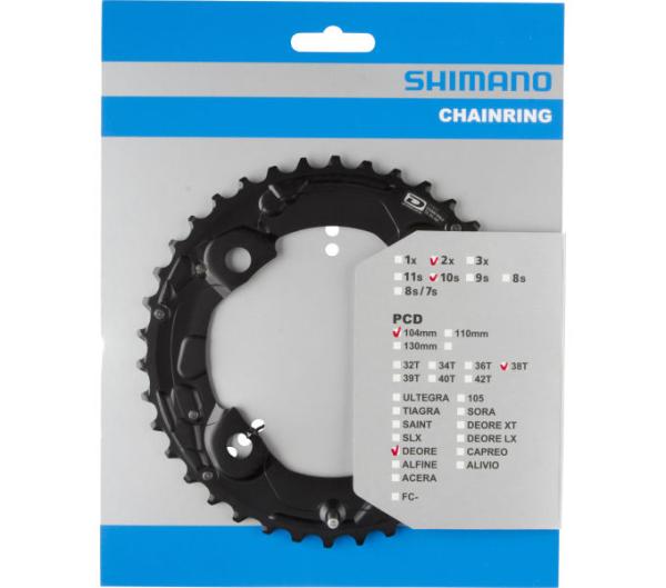 SHIMANO Kettenblatt DEORE FC-M615 38 Zähne