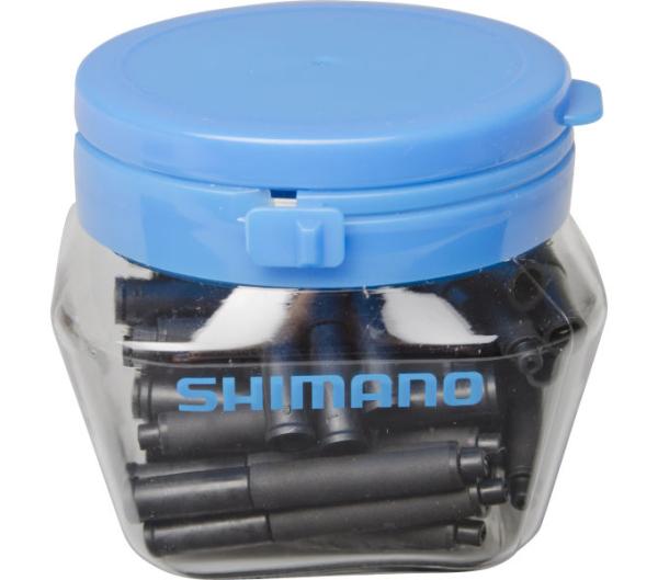 SHIMANO 50 St&uuml;ck. Endkappe Schaltzugau&szlig;enh&uuml;lle mit Spitze und Gummimanschette Produktbild 1
