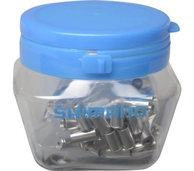 SHIMANO Endkappe Schaltzugaußenhülle (ST-7900), 4 mm, Aluminium, Silber, 50 Stk. Produktbild 1