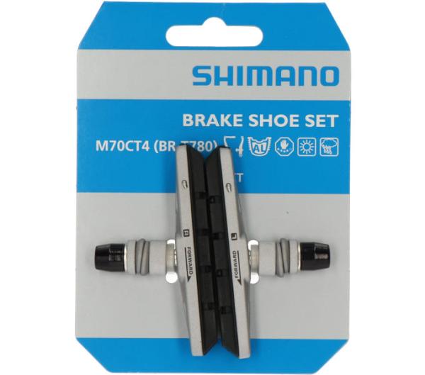 SHIMANO Bremsschuh M70CT4 Cartridge BR-T670 1 Paar Für Alufelge Silber